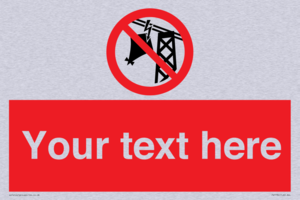 Custom prohibition do not fly kites near overhead electrical power lines